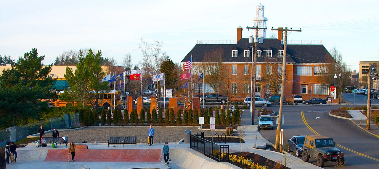 SkatePark in Main City Park, Gresham, Oregon